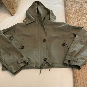 H&M Cropped Trench Coat - Size XS